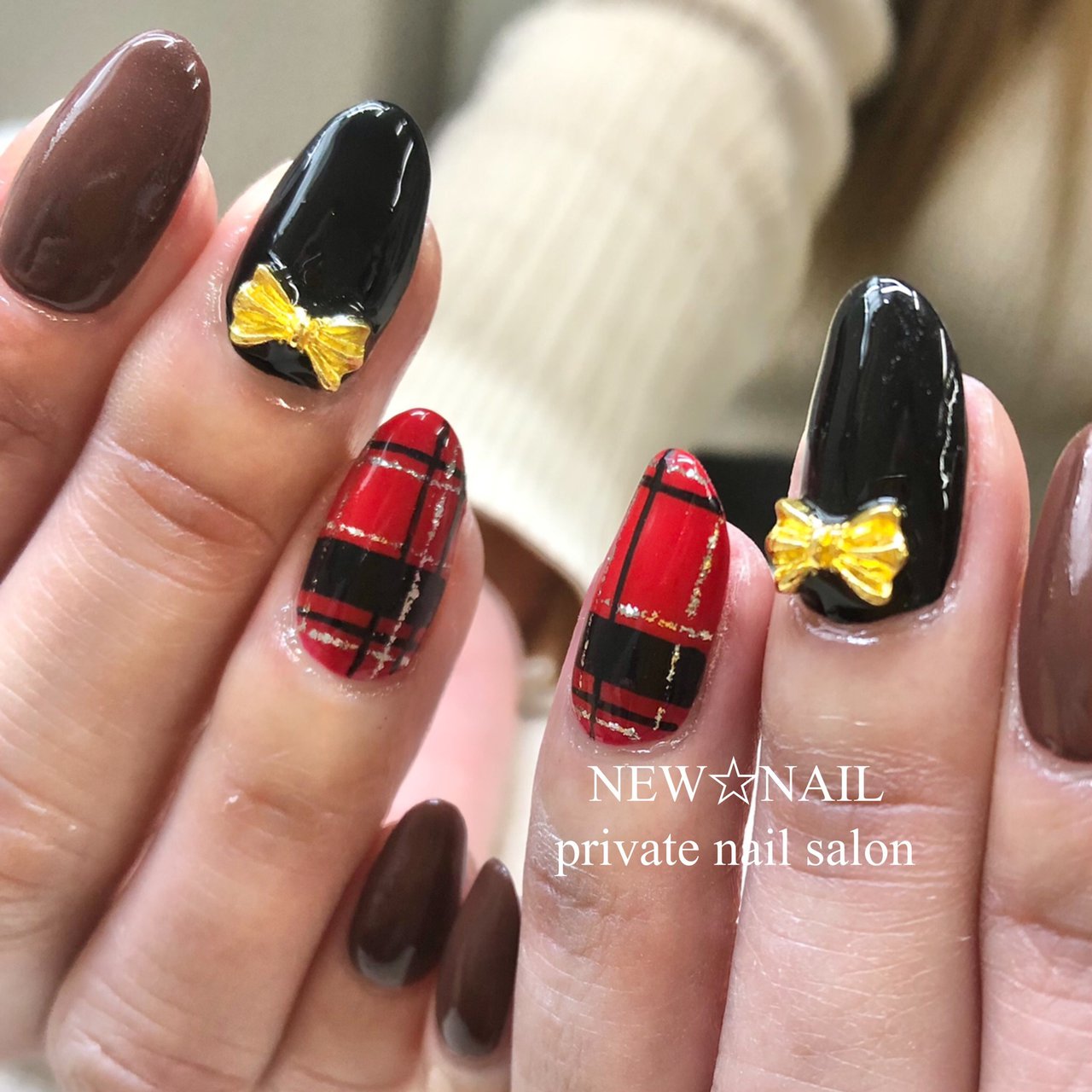 レッド ブラウン ブラック New Nailのネイルデザイン No ネイルブック