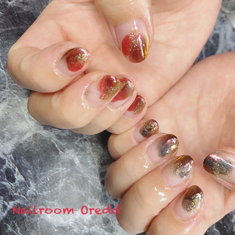 ハンド レッド ブラック お客様 Nailroom Oreddのネイルデザイン No ネイルブック