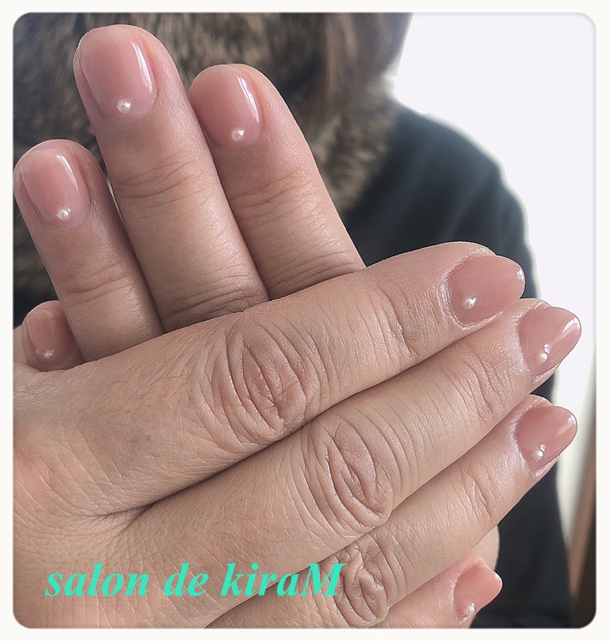 オールシーズン シンプル ワンカラー パール ベージュ Salondekiramのネイルデザイン No ネイルブック