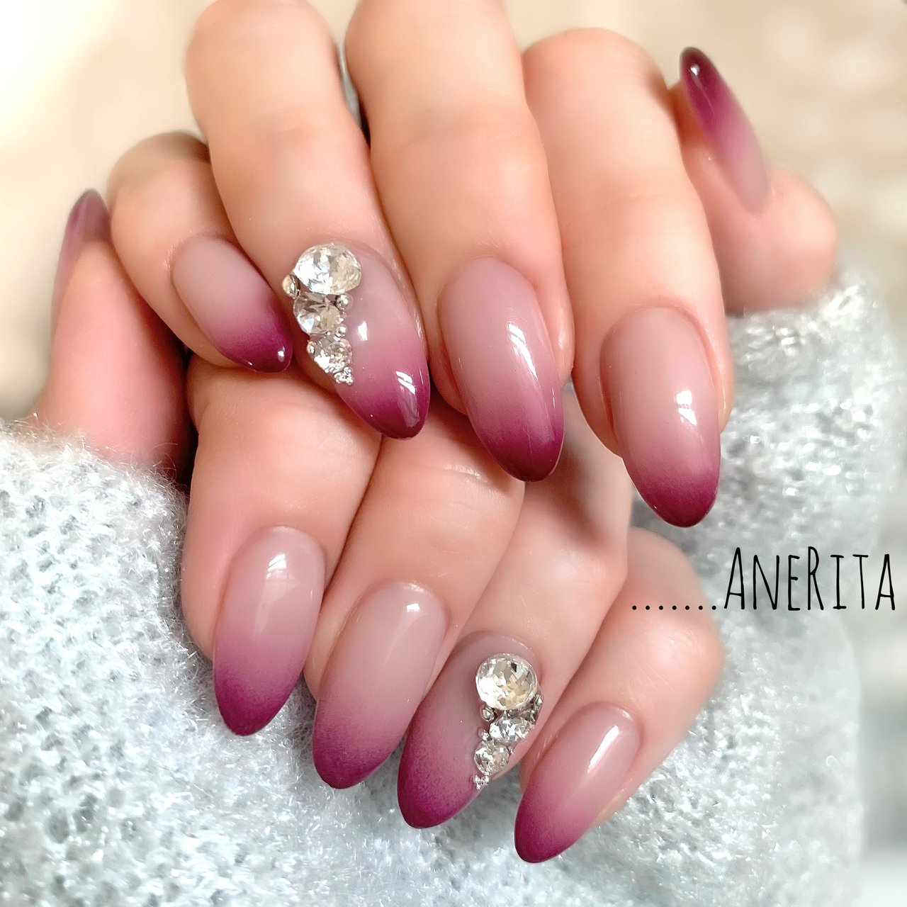 冬 オールシーズン バレンタイン デート ハンド Nailsalon Anerita アンリタ のネイルデザイン No ネイル ブック