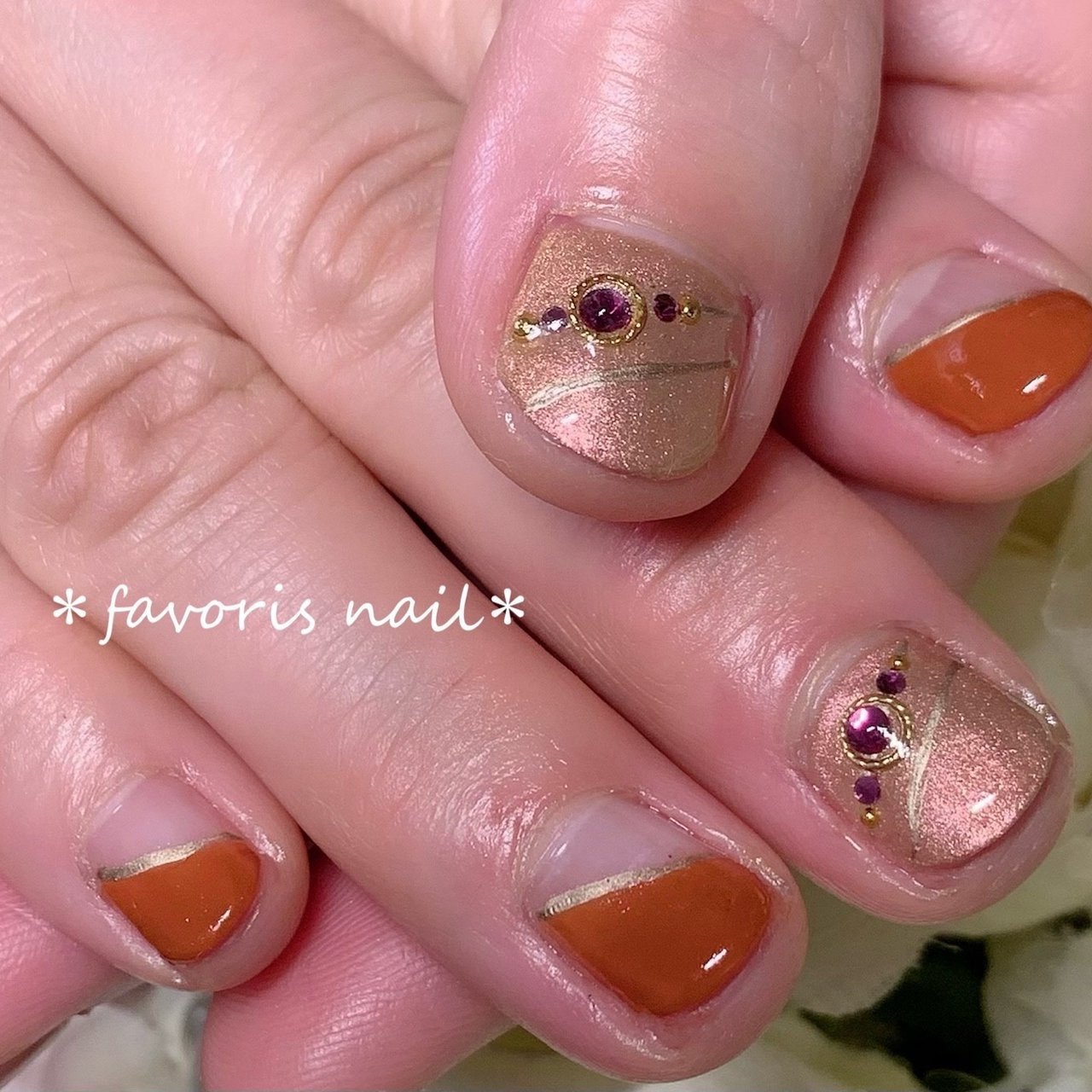 冬 オールシーズン オフィス デート ハンド Favorisのネイルデザイン No ネイルブック