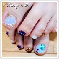 フット 和のネイルデザイン ネイルブック