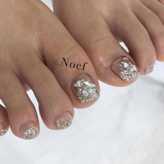 21年 新着順 フット グラデーション 冬フットネイルのネイルデザイン ネイルブック