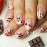 フラワー ピーコックのネイルデザイン ネイルブック