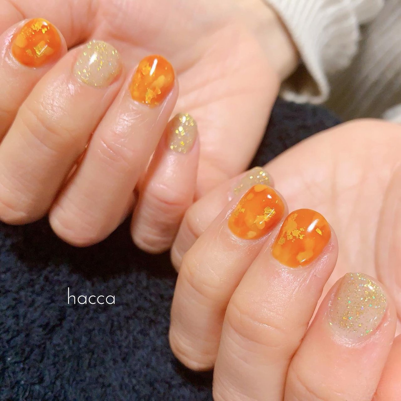 春 夏 ハンド シンプル ラメ Nail Salon Haccaのネイルデザイン No 605 ネイルブック