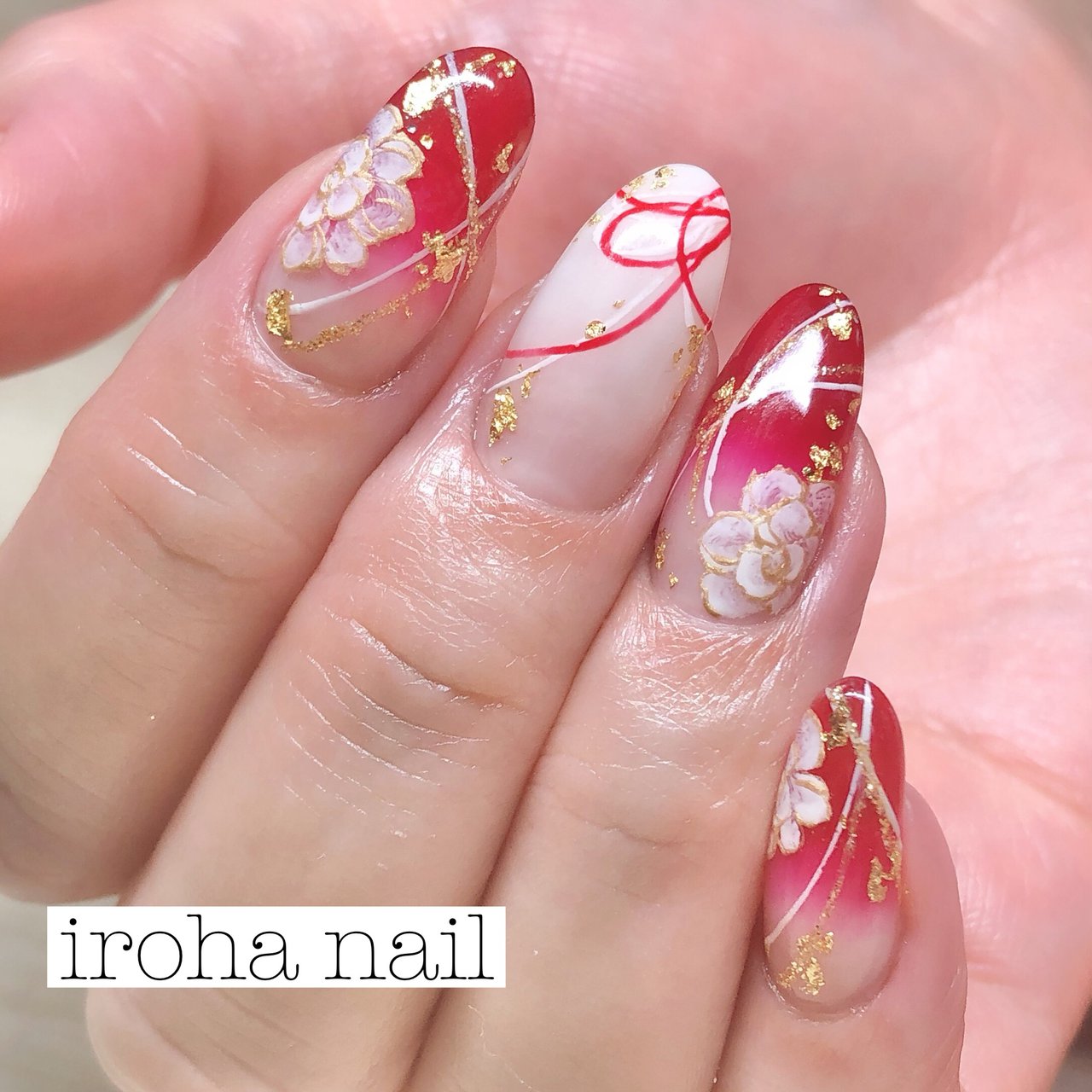 オールシーズン お正月 成人式 ブライダル ハンド Iroha Nail Neのネイルデザイン No ネイルブック