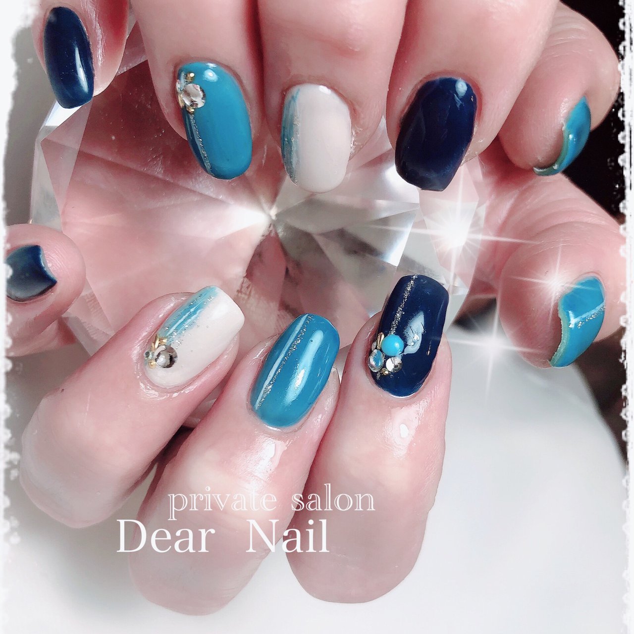 オールシーズン ハンド ラメ ワンカラー ミディアム Dearnail39のネイルデザイン No ネイルブック