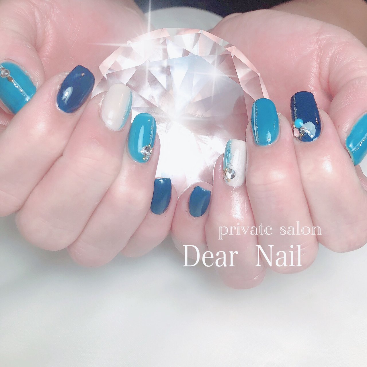 オールシーズン ハンド ラメ ワンカラー ミディアム Dearnail39のネイルデザイン No ネイルブック