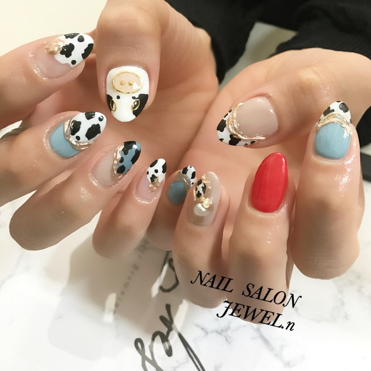 冬 お正月 パーティー 女子会 ハンド Jewel Nのネイルデザイン No ネイルブック