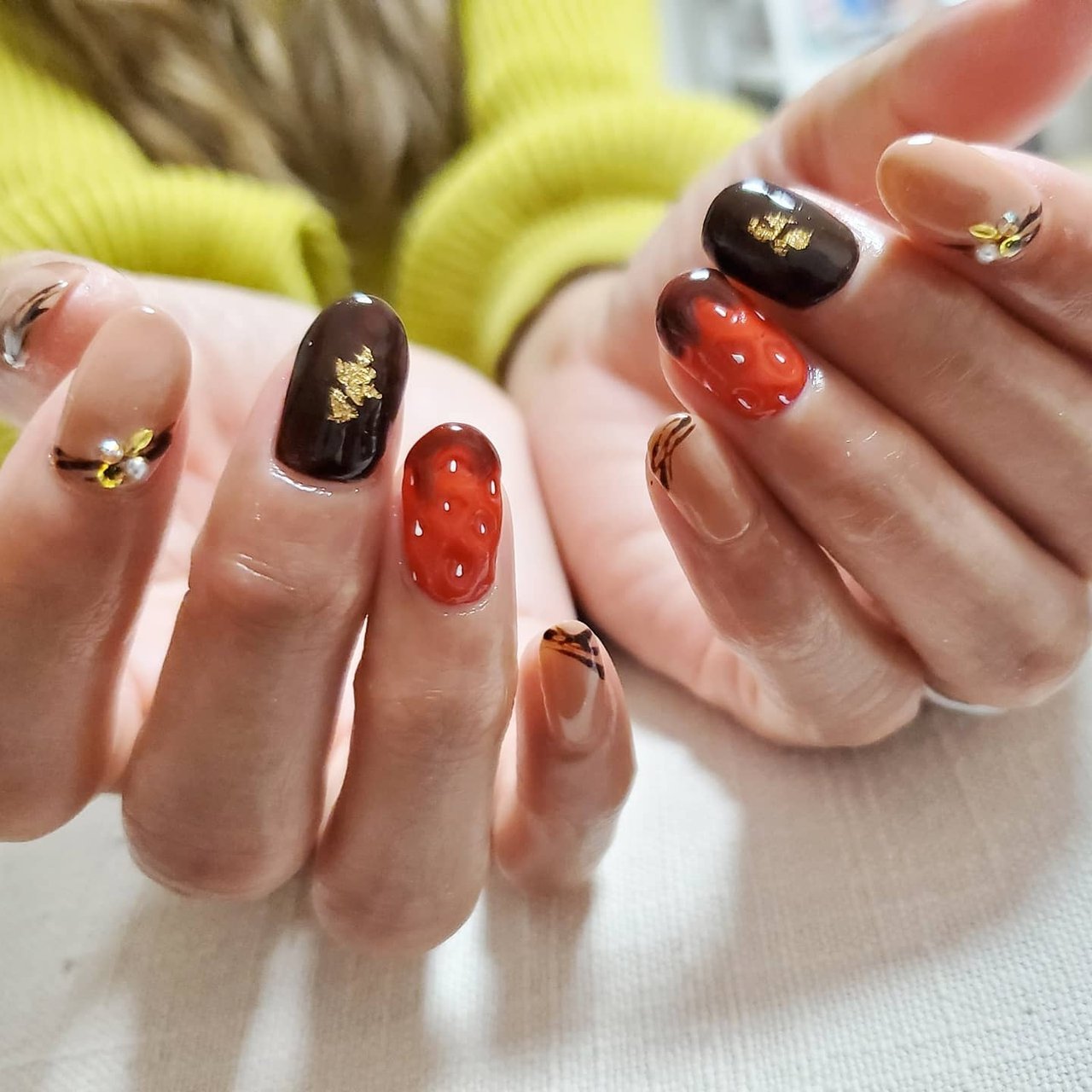 バレンタイン スイーツ フルーツ レッド オレンジ Yui 美爪屋 蘭のネイルデザイン No ネイルブック