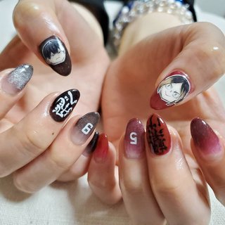 影山飛雄ネイルのネイルデザイン｜ネイルブック