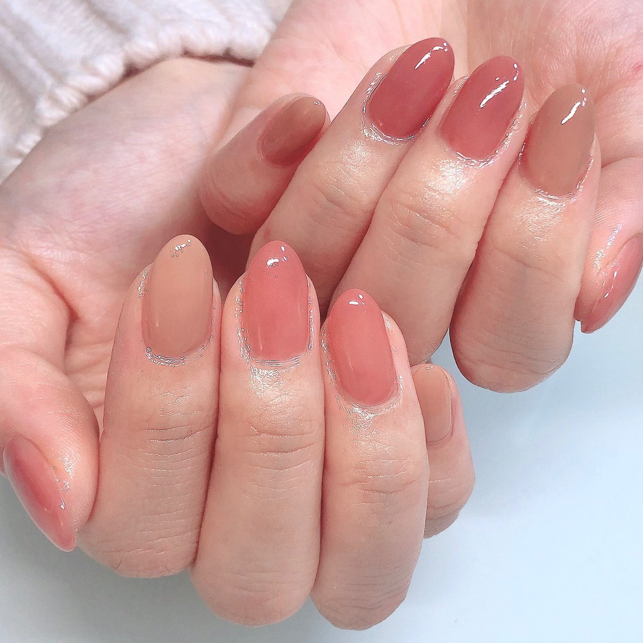 ピンク ブラウン Crystal R Nail Salon のネイルデザイン No ネイルブック