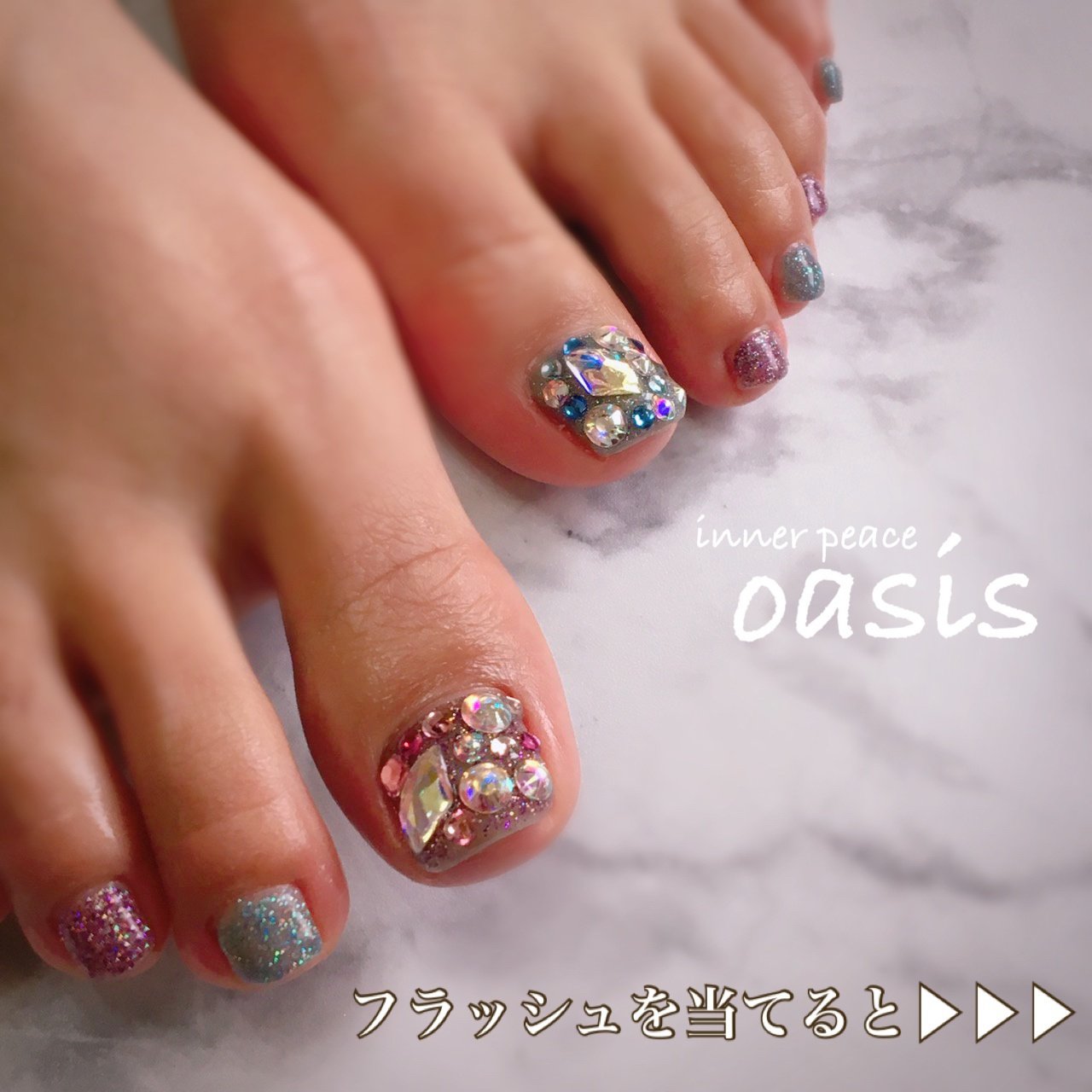 夏 オールシーズン 海 リゾート フット Yukim Nailのネイルデザイン No ネイルブック