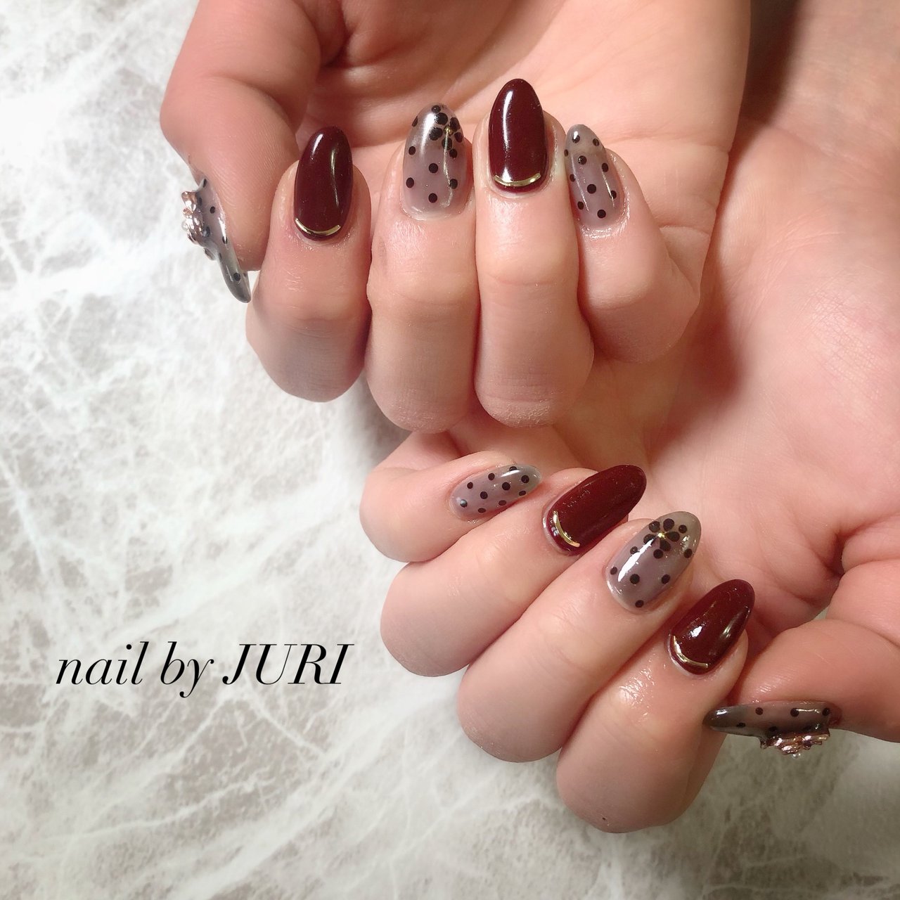 秋 冬 バレンタイン 女子会 ハンド Ateのネイルデザイン No ネイルブック