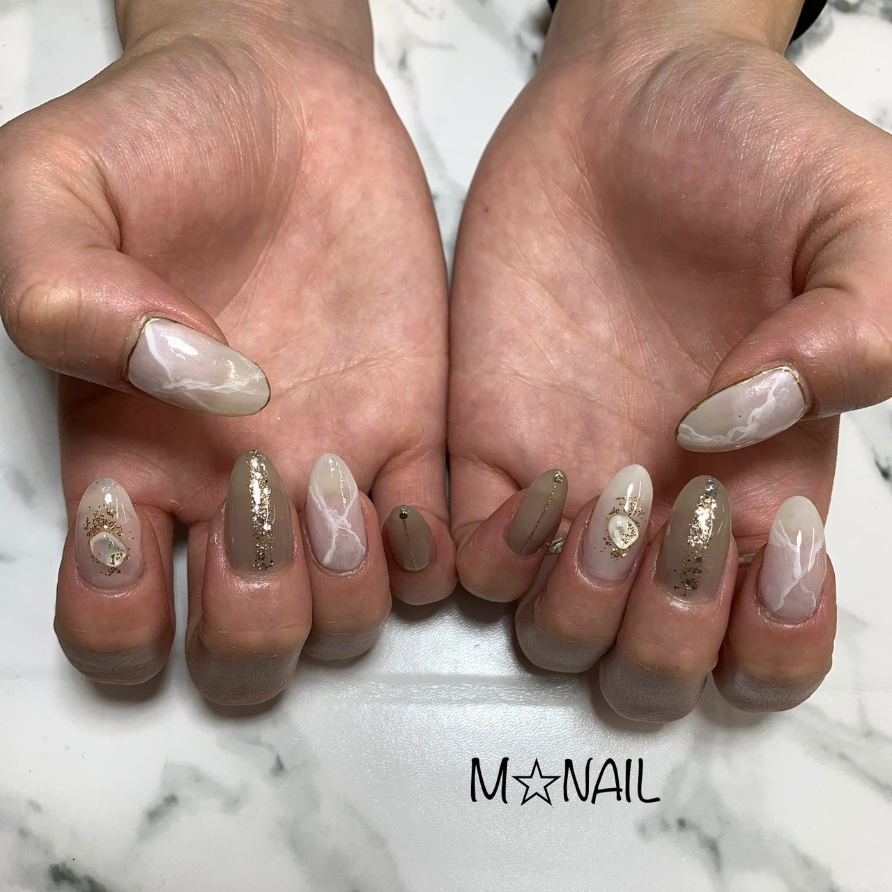 秋 冬 オールシーズン ハンド シンプル Manachan のネイルデザイン No ネイルブック