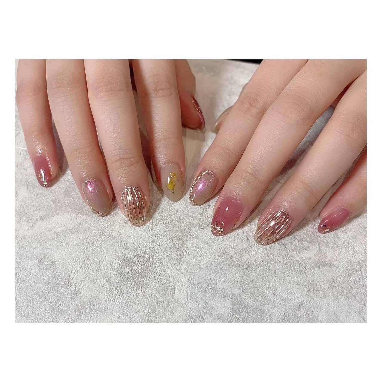 春 冬 オールシーズン オフィス ハンド 鳥栖ネイルサロン Mila Nailのネイルデザイン No ネイルブック