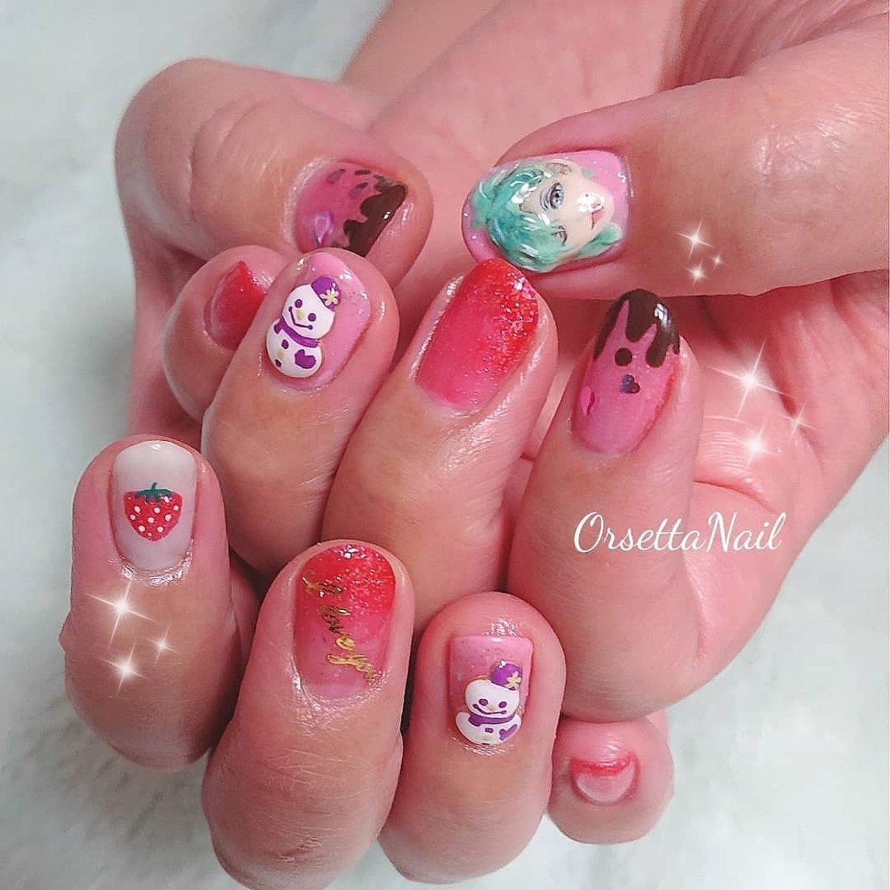 バレンタイン ライブ パーティー 女子会 ハンド Aya Orsettaのネイルデザイン No ネイルブック