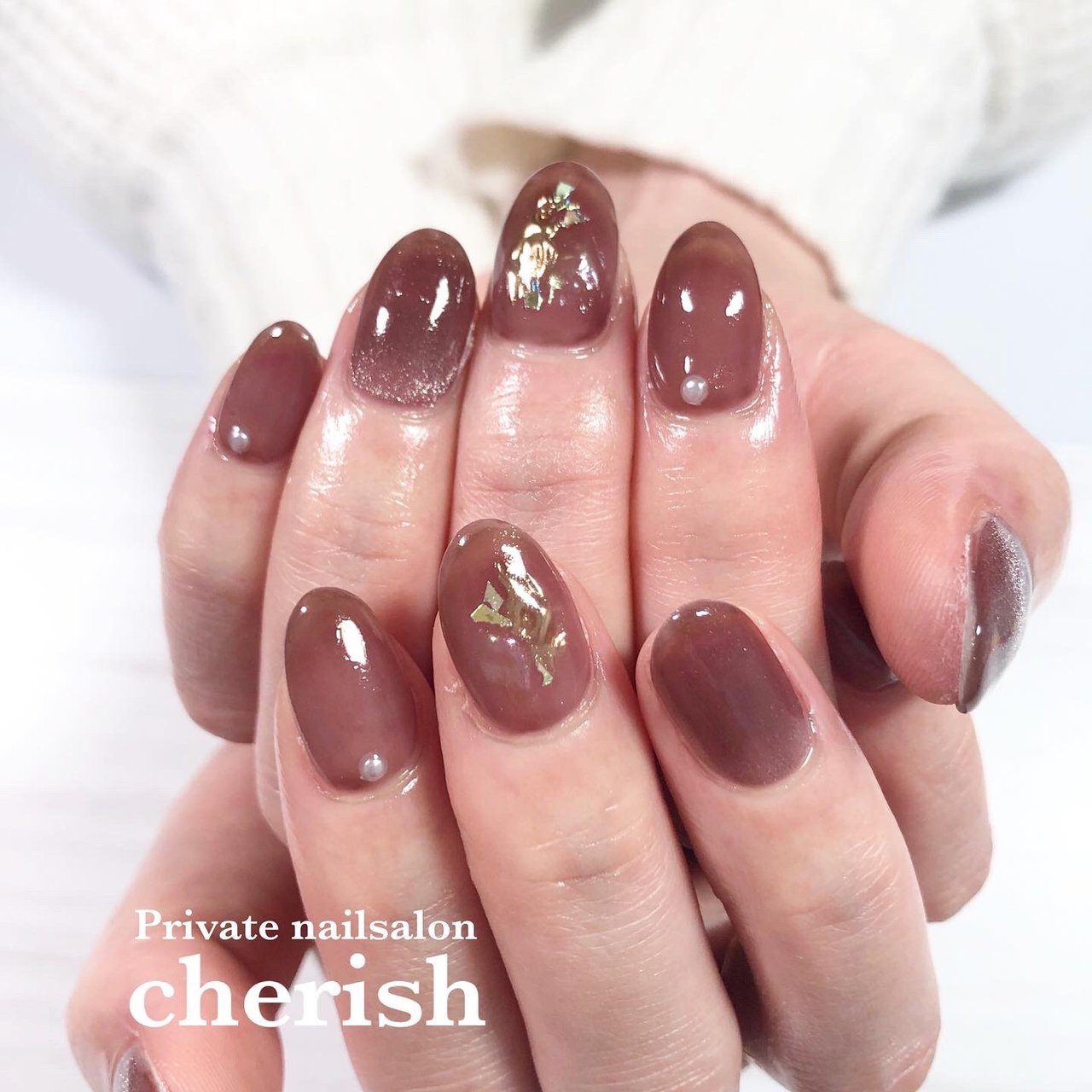 秋 冬 バレンタイン オフィス ハンド Nailist Eriのネイルデザイン No ネイルブック