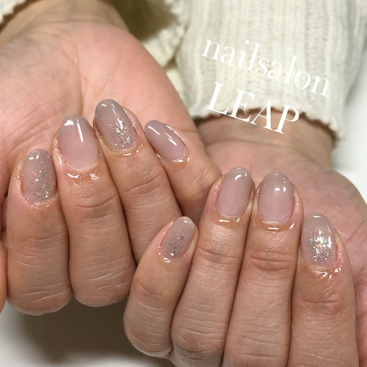 春 秋 冬 オールシーズン グレージュ Nailsalon Leapのネイルデザイン No ネイルブック