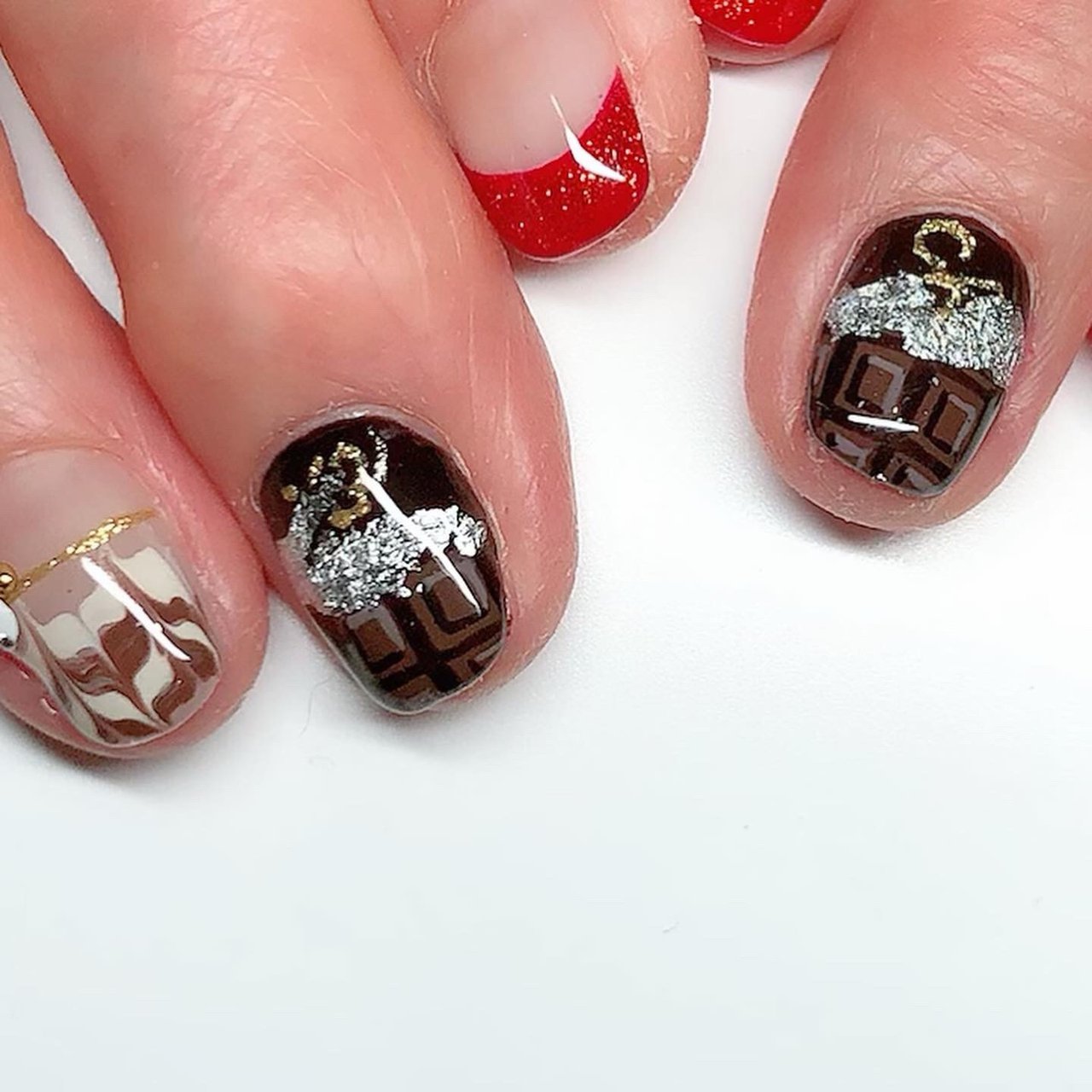 冬 バレンタイン ハンド フレンチ ワンカラー Miyuki Maejimaのネイルデザイン No ネイルブック