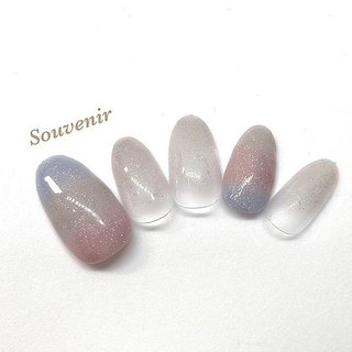 横グラデーションのネイルデザイン ネイルブック