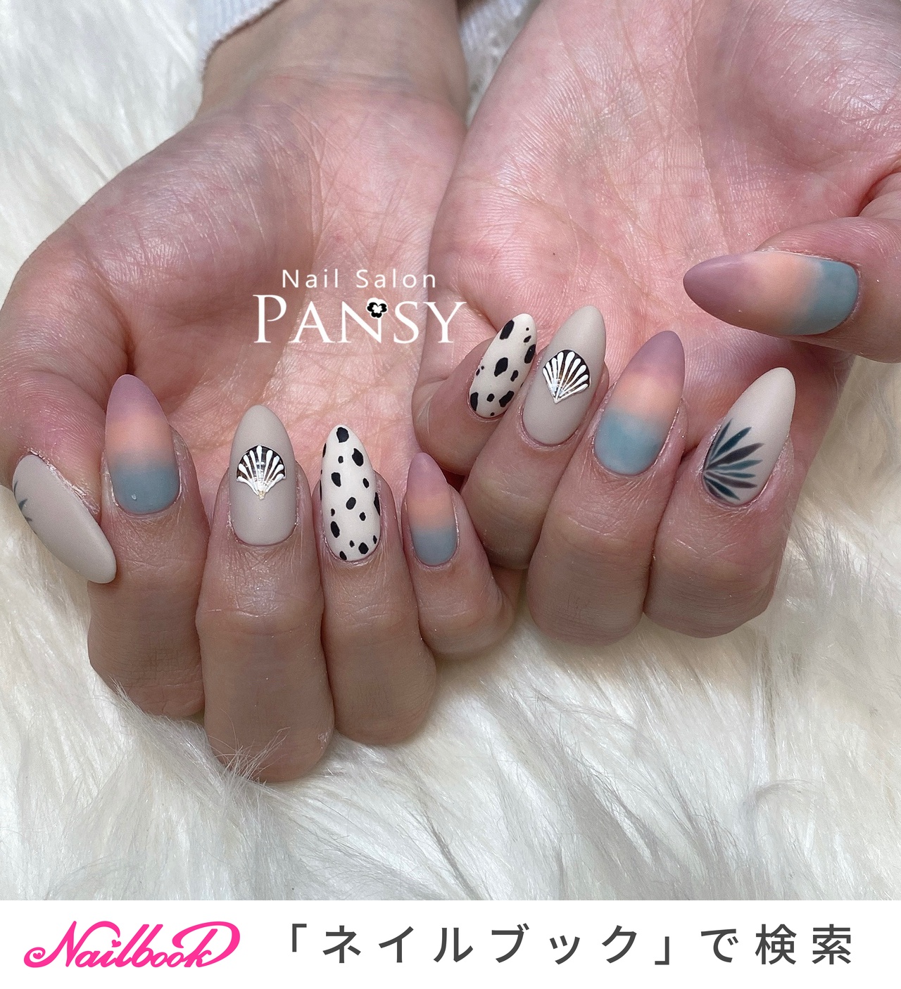 冬サーフネイルのネイルデザイン ネイルブック