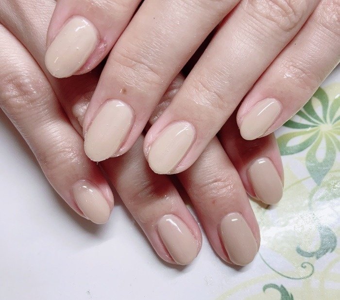 オールシーズン オフィス シンプル ワンカラー ショート Nailsalon Liburのネイルデザイン No ネイルブック