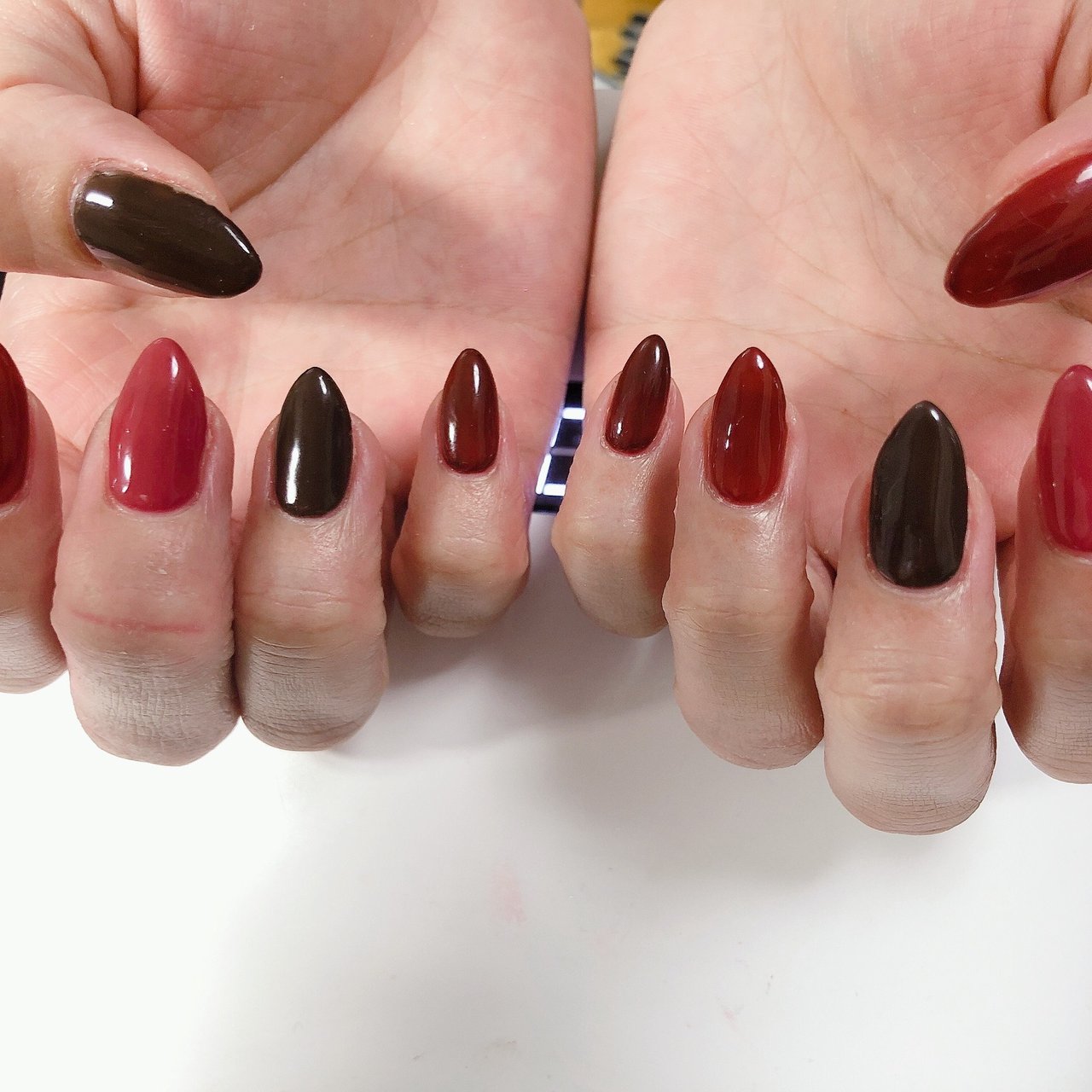 レッド ブラウン ようこのネイルデザイン No ネイルブック