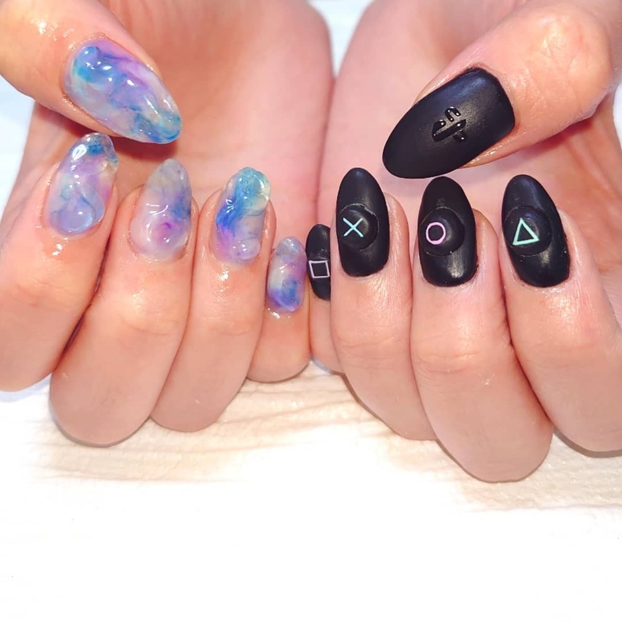 ハンド 水滴 3d ニュアンス マット Toyのネイルデザイン No ネイルブック