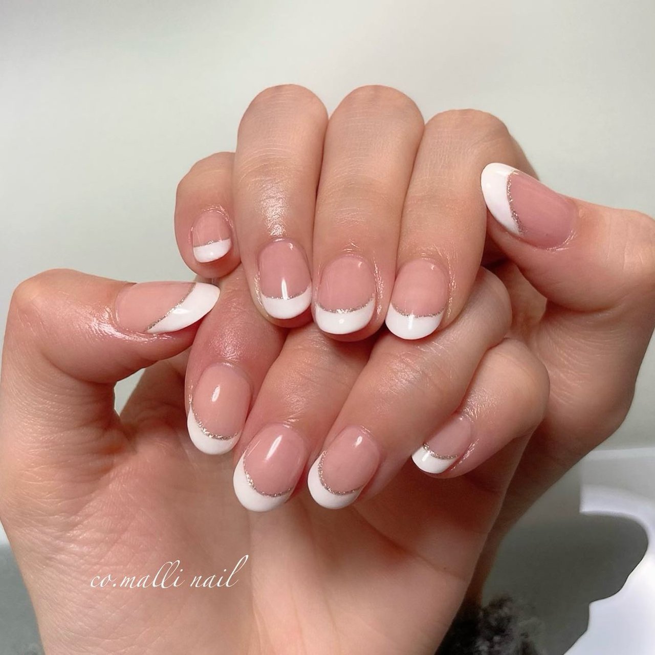 ハンド フレンチ ホワイト ジェル お客様 Co Malli Nailのネイルデザイン No ネイルブック