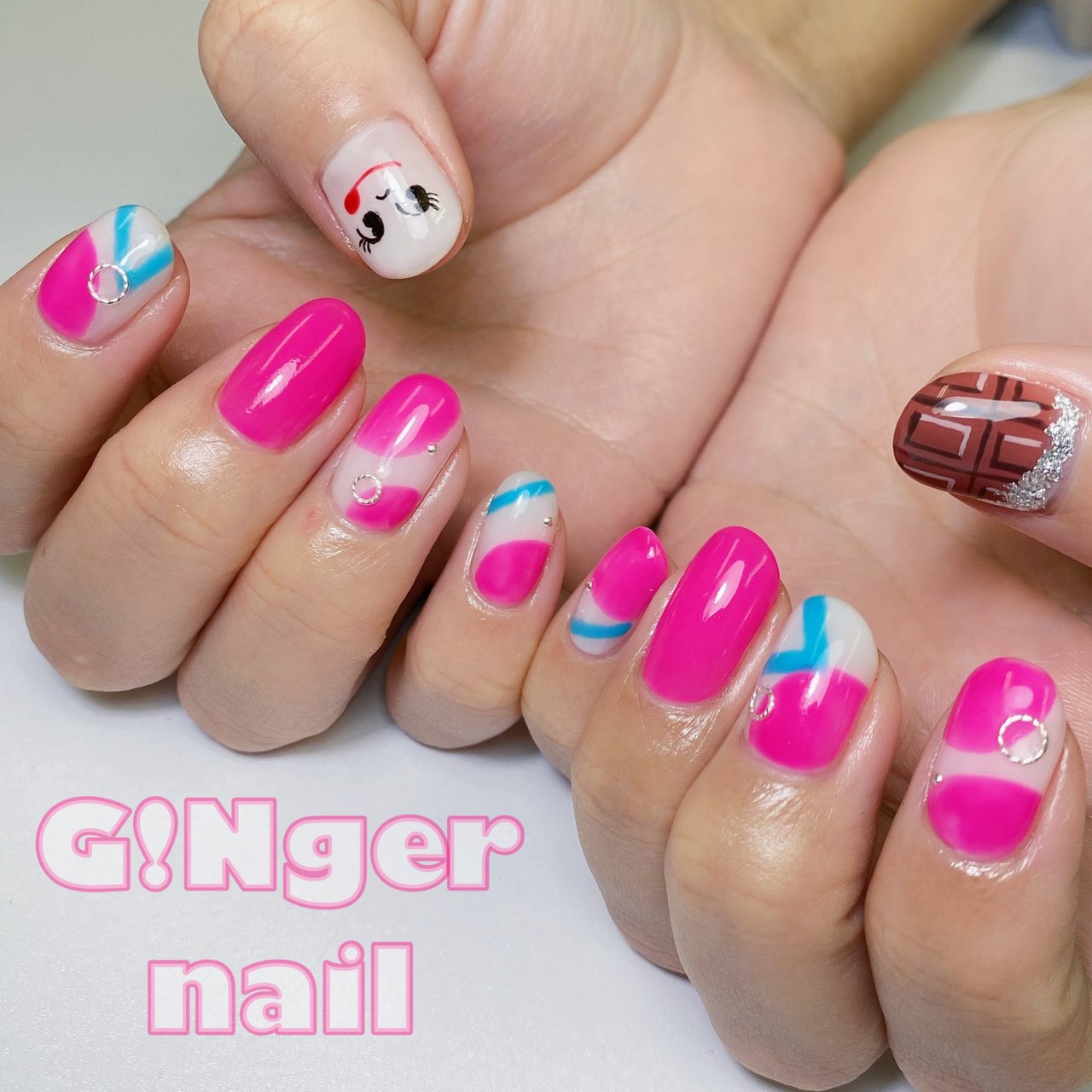 冬 バレンタイン デート 女子会 ハンド Ginger Nail 代々木 ジンジャーネイルのネイルデザイン No ネイルブック