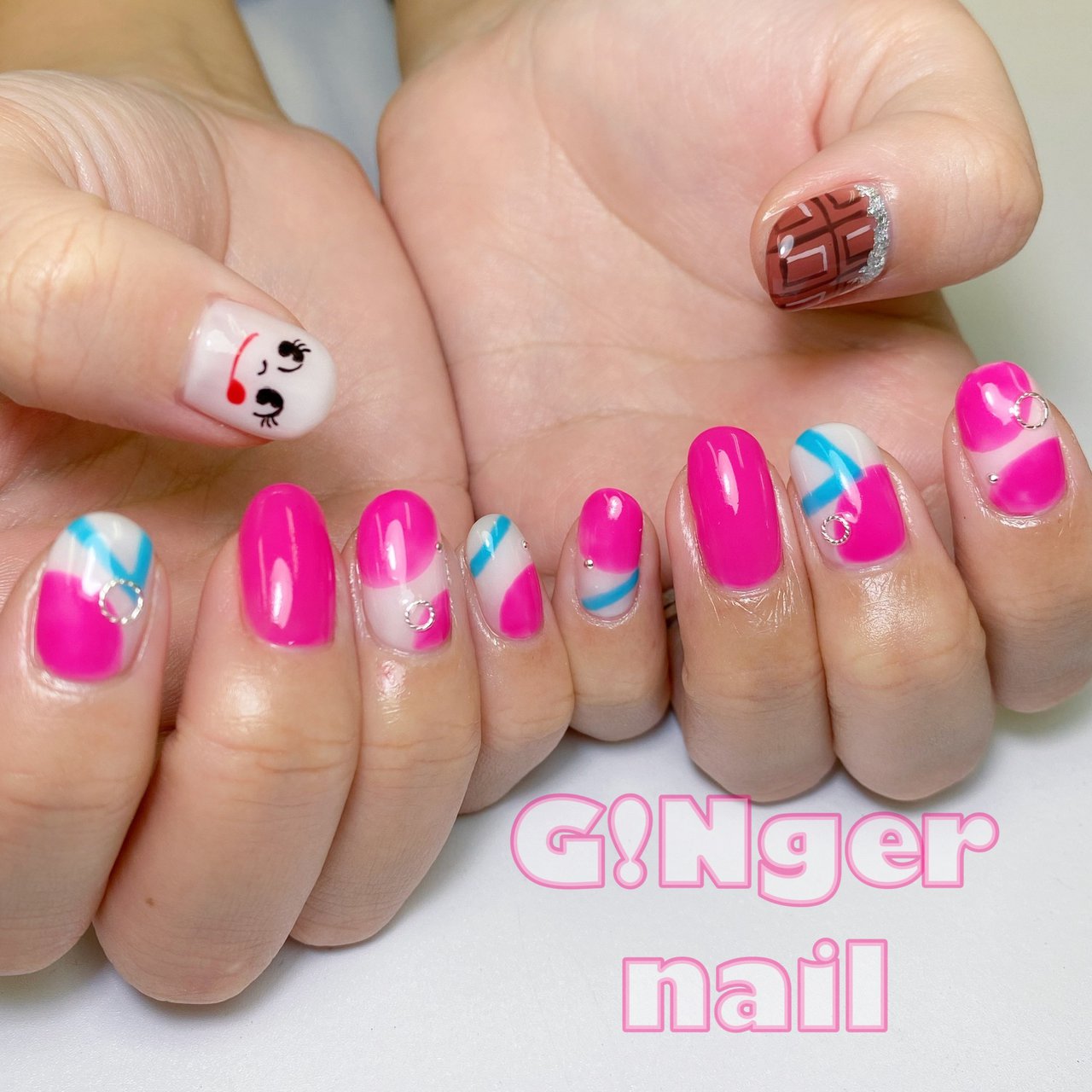 冬 バレンタイン デート 女子会 ハンド Ginger Nail 代々木 ジンジャーネイルのネイルデザイン No ネイルブック