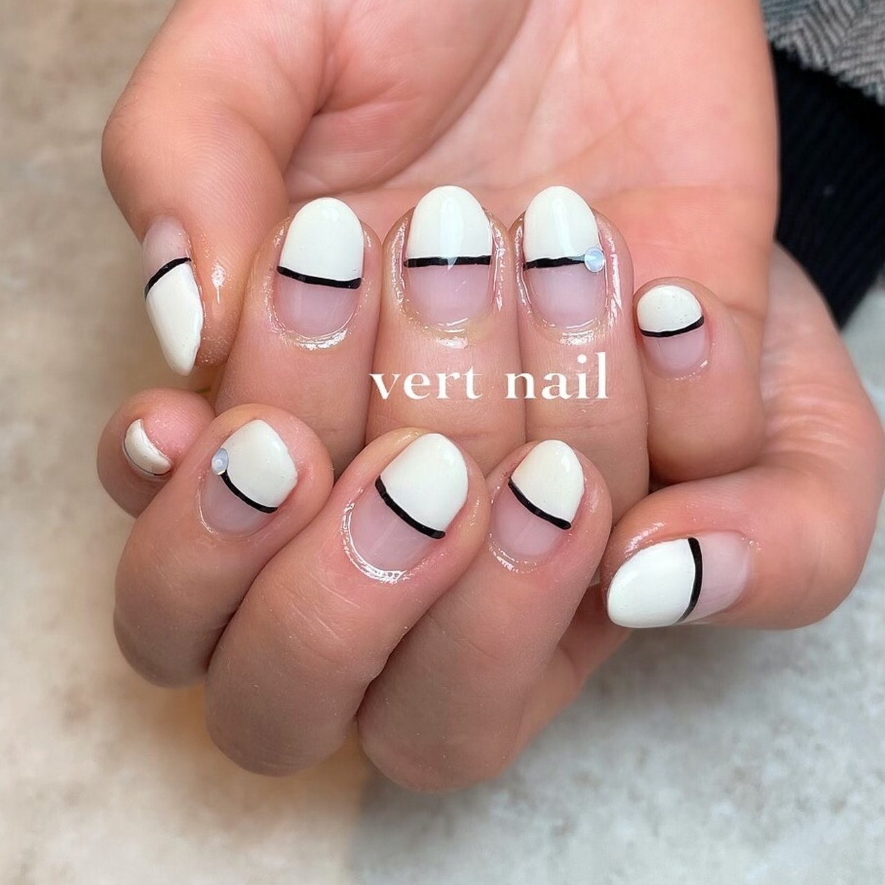 オールシーズン 卒業式 入学式 デート ハンド Vert Nailのネイルデザイン No ネイルブック