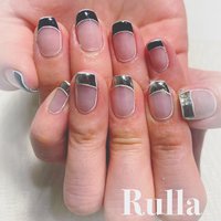 シルバー 銀 黒のネイルデザイン ネイルブック