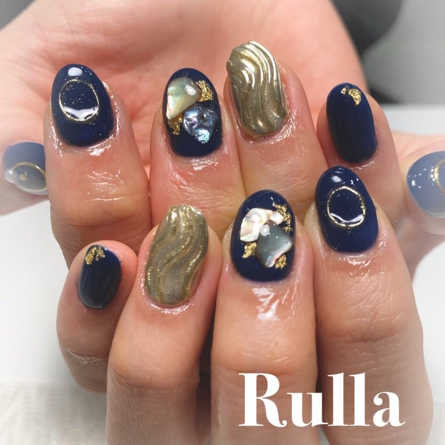 秋 冬 旅行 ハンド ニュアンス Rulla Officialのネイルデザイン No ネイルブック