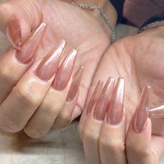 細めスクエアのネイルデザイン ネイルブック