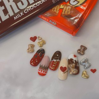 板チョコネイルのネイルデザイン ネイルブック