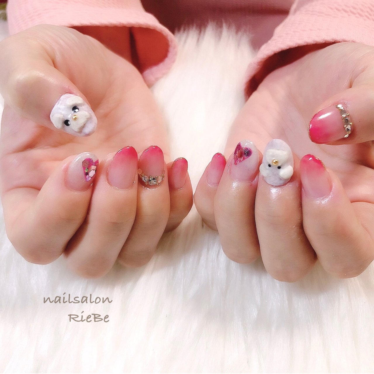 春 冬 バレンタイン デート ハンド Nail Salon Riebe リーヴェ のネイルデザイン No 606 ネイルブック