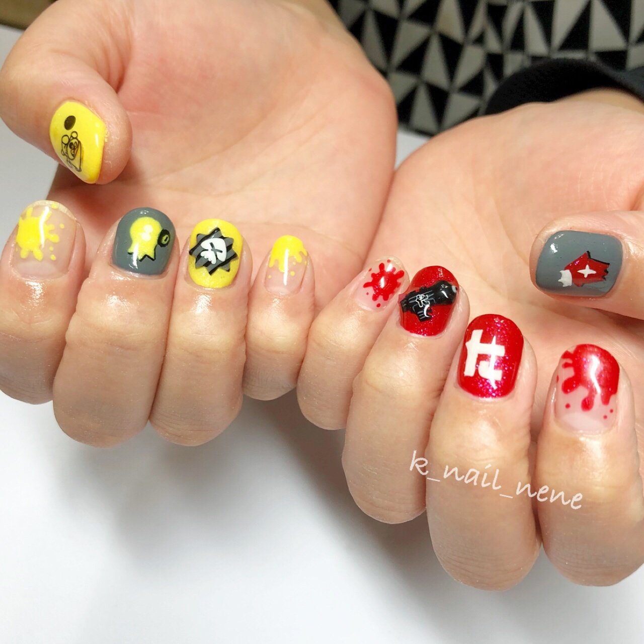 スプラトゥーン 3dネイルパーツ 3dパーツ ネイルパーツ