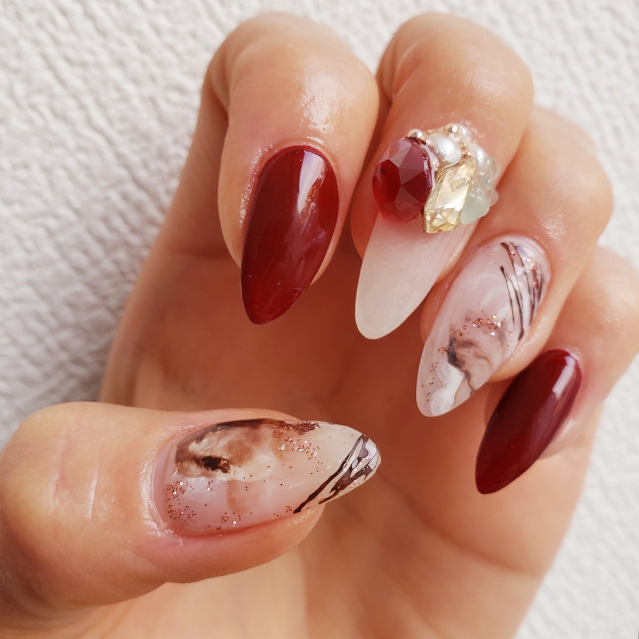 バレンタイン ハンド ニュアンス ロング ホワイト 中村和美のネイルデザイン No ネイルブック