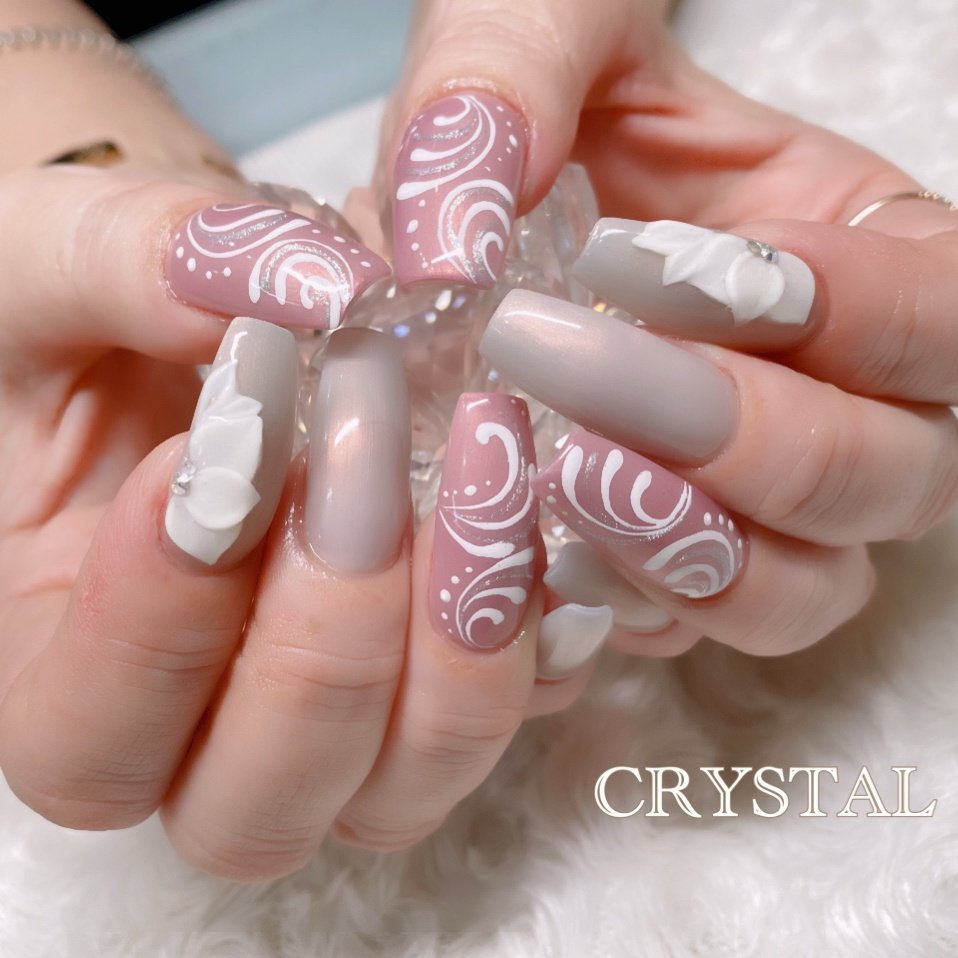 春 冬 卒業式 入学式 ハンド Crystalのネイルデザイン No ネイルブック