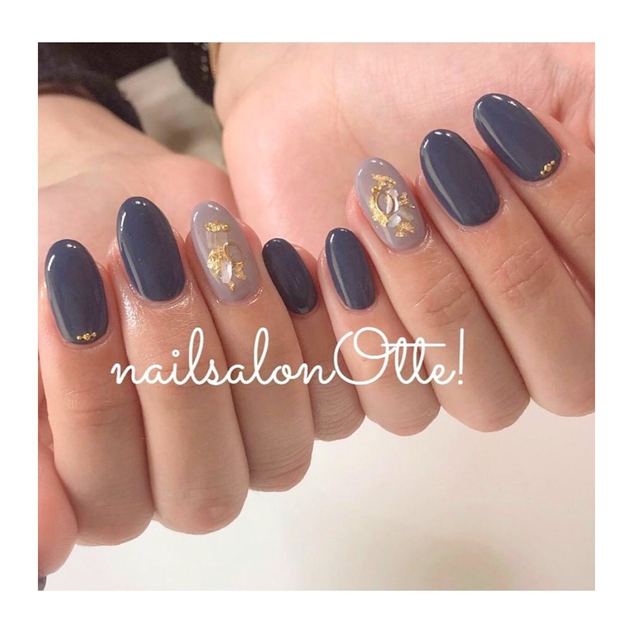 オフィス ハンド シンプル ワンカラー シェル Nailsalonotte のネイルデザイン No ネイルブック