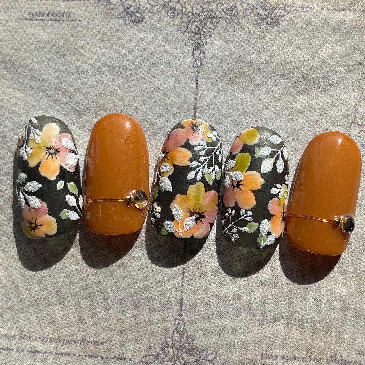 オールシーズン デート 女子会 ワンカラー フラワー Myu のネイルデザイン No ネイルブック