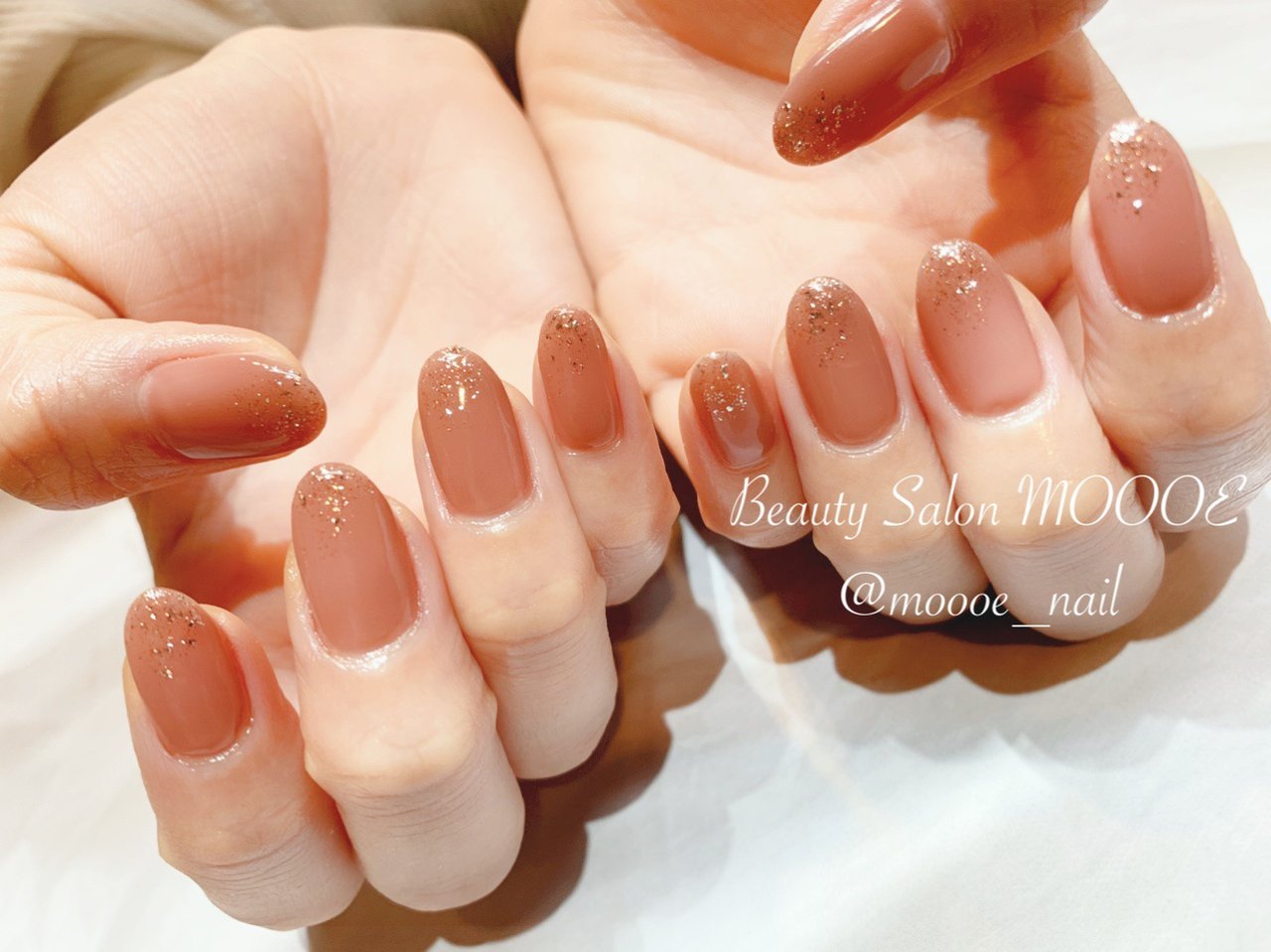 ハンド/シンプル/ラメ/ワンカラー/ジェルネイル - moooe_nailのネイル