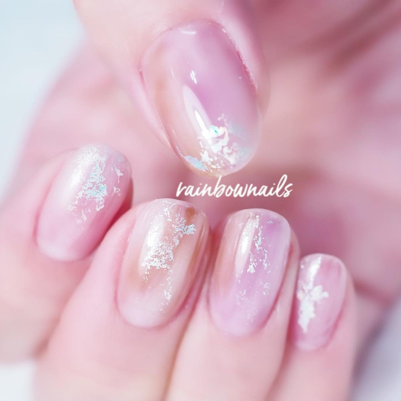 ピンク オレンジ ブラウン Rainbownailsのネイルデザイン No ネイルブック