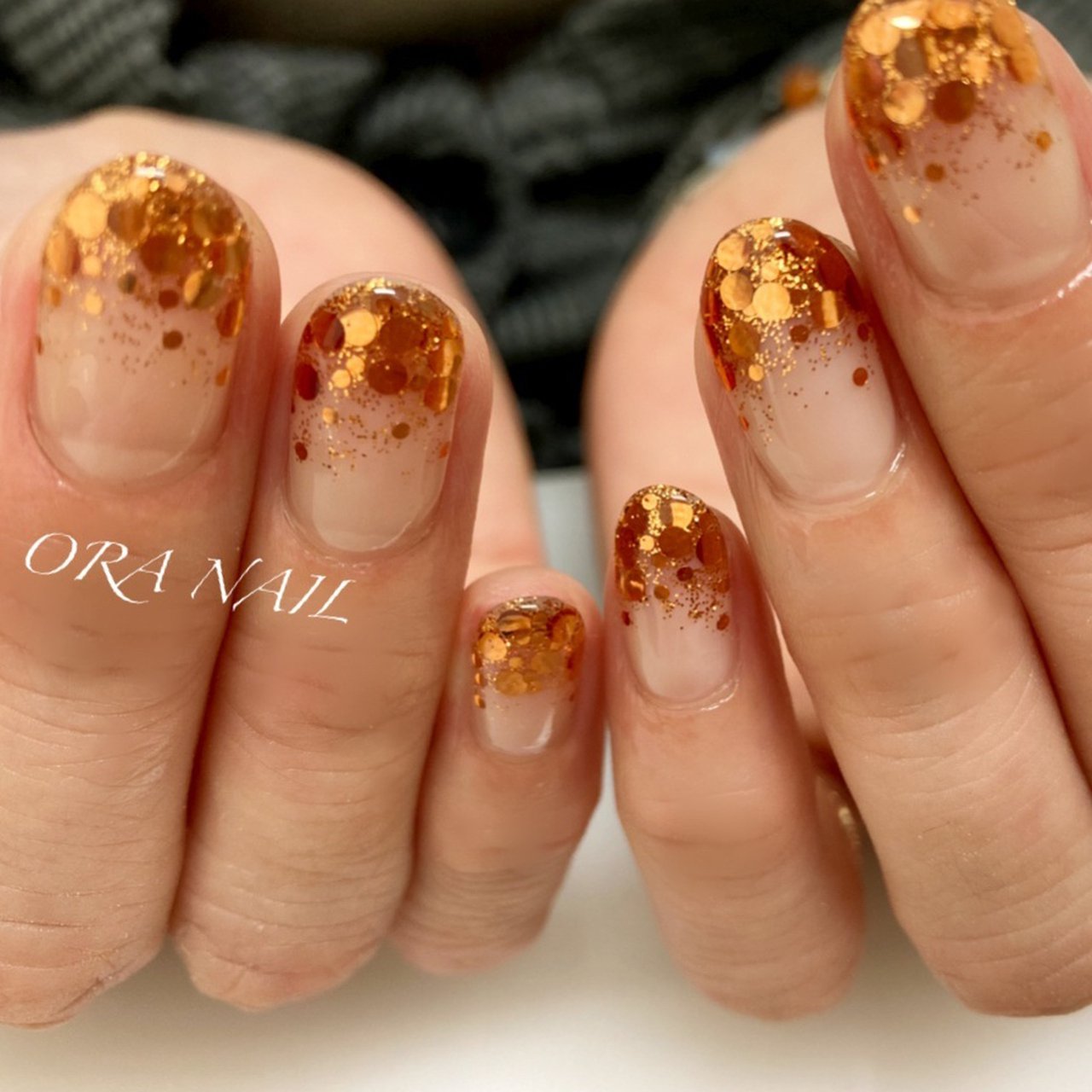 オールシーズン ハンド グラデーション ホログラム ラメ Ora Nail 旧soh Nail のネイルデザイン No ネイル ブック