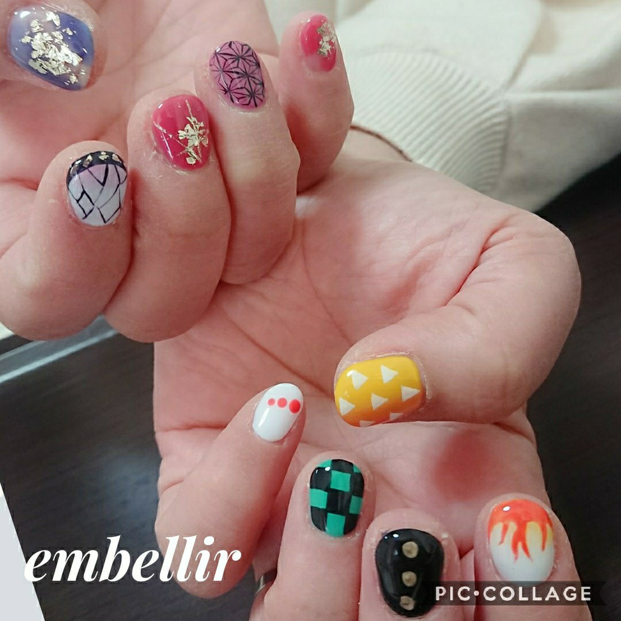 オールシーズン ハンド チェック キャラクター ショート Embellirのネイルデザイン No ネイルブック