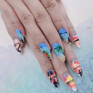 ストーンなしネイルのネイルデザイン ネイルブック