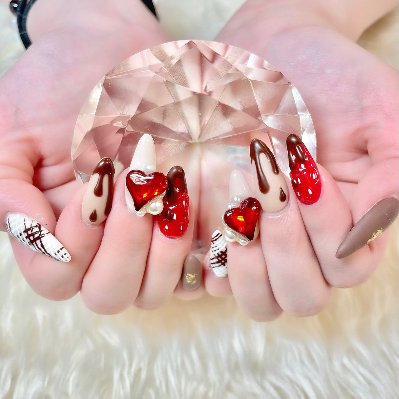 冬 バレンタイン デート 女子会 ハンド My Nailのネイルデザイン No ネイルブック