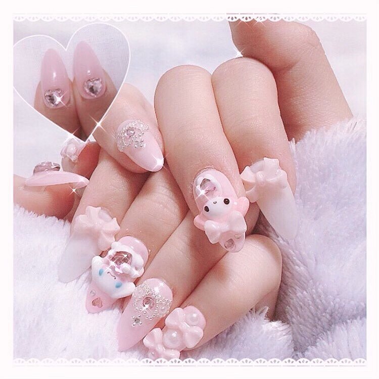 ハンド パール ハート キャラクター 3d Riri Nail 511のネイルデザイン No ネイルブック